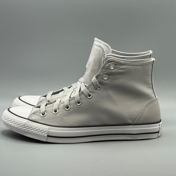 Converse Men's 12 Sneakers Grey Sour Glow Polyester Suede CTAS Hi Chucks A10497F - Picture 4 of 13